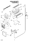 ICEMAKER PARTS, OPTIONAL PARTS (NOT INCLUDED) Diagram and Parts List for KSRY25CRMS01  KitchenAid Refrigerator