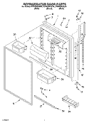 REFRIGERATOR DOOR Diagram and Parts List for KTRS22ELBT01  Whirlpool Refrigerator