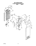 AIR FLOW Diagram and Parts List for RS22AWXAL00  Roper Refrigerator