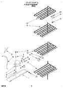 UNIT Diagram and Parts List for TVF15FRDW01  Whirlpool Freezer