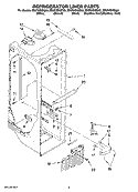 REFRIGERATOR LINER PARTS Diagram and Parts List for ED2FHEXST05  Whirlpool Refrigerator