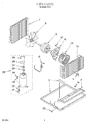 UNIT, LITERATURE Diagram and Parts List for B711  Whirlpool Air Conditioner