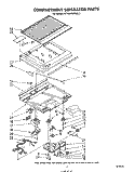 COMPARTMENT SEPARATOR Diagram and Parts List for ET18NKXRWR3  Whirlpool Refrigerator