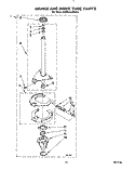 BRAKE AND DRIVE TUBE Diagram and Parts List for KAWE564WAL3  KitchenAid Washer