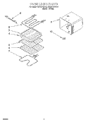 OVEN LINER Diagram and Parts List for KEBI271BBL3  KitchenAid Wall Oven