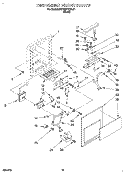 DISPENSER FRONT Diagram and Parts List for KSRB27QDBL01  KitchenAid Refrigerator