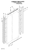 CABINET TRIM PARTS Diagram and Parts List for KSSS42FTX02  KitchenAid Refrigerator