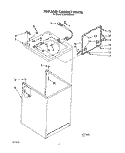 TOP AND CABINET, LIT/OPTIONAL Diagram and Parts List for 6LA5400XWW1  Whirlpool Washer