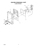 CONTROL COMPONENT Diagram and Parts List for KEMI300SBL1  KitchenAid Microwave Oven Combo