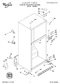 CABINET Diagram and Parts List for ET19PKXEN00  Whirlpool Refrigerator