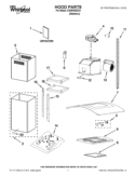 HOOD PARTS Diagram and Parts List for GXI6536DXS1  Whirlpool Range Hood