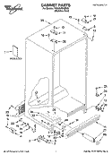 CABINET PARTS Diagram and Parts List for 7GS6SHEXMS03  Whirlpool Refrigerator