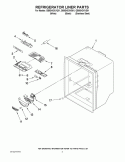 REFRIGERATOR LINER PARTS Diagram and Parts List for GB9SHDXVS01  Whirlpool Refrigerator