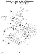 SECTION Diagram and Parts List for KGCT305GBT2  KitchenAid Cooktop