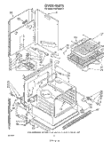 OVEN Diagram and Parts List for RM278BXV4  Whirlpool Microwave Oven Combo