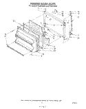 FREEZER DOOR Diagram and Parts List for ET18JKYSF05  Whirlpool Refrigerator