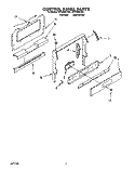 CONTROL PANEL Diagram and Parts List for SF310PEYW1  Whirlpool Range