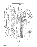 FREEZER DOOR Diagram and Parts List for 3XARG484WP02  Whirlpool Refrigerator