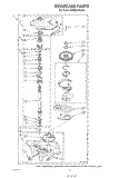GEARCASE Diagram and Parts List for KAWE850VAL1  KitchenAid Washer