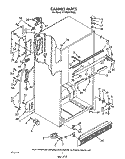 CABINET Diagram and Parts List for ET18DKXTG05  Whirlpool Refrigerator