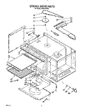 STIRRER DRIVE Diagram and Parts List for RM286PXV3  Whirlpool Microwave Oven Combo
