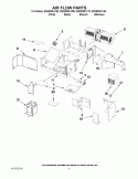 AIR FLOW PARTS Diagram and Parts List for GMH5205XVQ0  Whirlpool Microwave