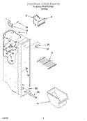 FREEZER LINER Diagram and Parts List for 7ED20TQXFW05  Whirlpool Refrigerator
