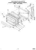 FREEZER DOOR Diagram and Parts List for KTLS25QDWH01  KitchenAid Refrigerator