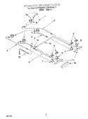 COOKTOP BURNER Diagram and Parts List for KGRT500BAL1  KitchenAid Range