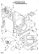 SECTION Diagram and Parts List for LET7646DQ0  Whirlpool Dryer