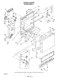 DOOR Diagram and Parts List for WU4400V1  Roper Dishwasher