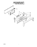BACKGUARD Diagram and Parts List for SF318PEWZ1  Whirlpool Range