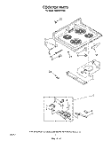 COOK TOP Diagram and Parts List for RM996PXVW2  Whirlpool Microwave Oven Combo
