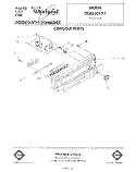 CONSOLE Diagram and Parts List for DU8550XT1  Whirlpool Dishwasher