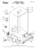 CABINET PARTS Diagram and Parts List for GSC25C4EYB02  Whirlpool Refrigerator