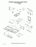 INTERIOR AND VENTILATION PARTS Diagram and Parts List for WMH1164XVS0  Whirlpool Microwave