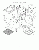INTERNAL OVEN PARTS Diagram and Parts List for KGRS807XSP00  KitchenAid Range