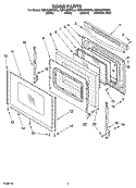 DOOR PARTS Diagram and Parts List for KERA205PSS2  KitchenAid Range