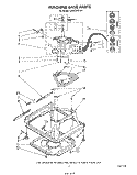 MACHINE BASE Diagram and Parts List for LA5550XPW4  Whirlpool Washer