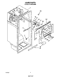 LINER Diagram and Parts List for ET20DKXSW00  Whirlpool Refrigerator