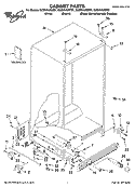 CABINET PARTS Diagram and Parts List for GC5NHAXSY01  Whirlpool Refrigerator
