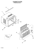 Part Location Diagram of 1186218 Whirlpool FRONT