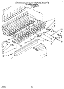UPPER RACK AND TRACK Diagram and Parts List for KUDA23SY2  KitchenAid Dishwasher