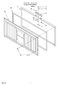 DOOR Diagram and Parts List for SCF1510HW00  Whirlpool Freezer