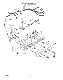 CONTROL Diagram and Parts List for RS25AWXWL00  Roper Refrigerator