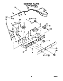 CONTROL Diagram and Parts List for GD25SFXHS01  Whirlpool Refrigerator