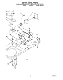 METER CASE Diagram and Parts List for 4CA2762XWW0  Whirlpool Washer