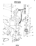 DRIVE Diagram and Parts List for LHA4000W2  Whirlpool Washer