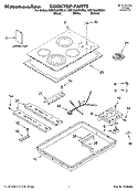 Part Location Diagram of 8286344 Whirlpool Rail, Element (1)