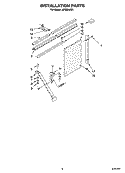 INSTALLATION PARTS Diagram and Parts List for ACQ304XS1  Whirlpool Air Conditioner